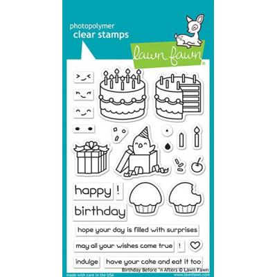 Lawn Fawn Clear Stamps - Birthday Before'n Afters